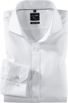 OLYMP No. Six super slim fit overhemd - wit - Strijkvriendelijk - Boordmaat: 46