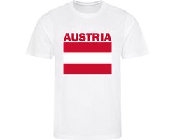 Oostenrijk - Austria - T-shirt Wit - Voetbalshirt - Maat: S - Landen shirts