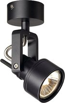 SLV INDA SPOT GU10 wand en plafondlamp Spotlamp 1x50W Zwart 147550
