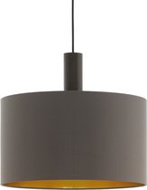 EGLO Concessa 1 Hanglamp - E27 - Ø 38 cm - Donkerbruin/Cappucino/Goud