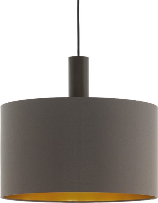 EGLO Concessa 1 Hanglamp - E27 - Ø 38 cm - Donkerbruin/Cappucino/Goud