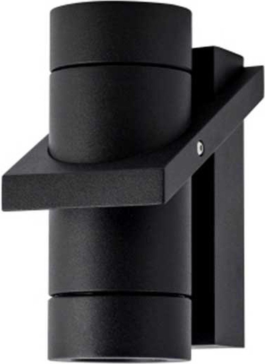 Artdelight - Wandlamp Double 16 x 8,5 cm zwart