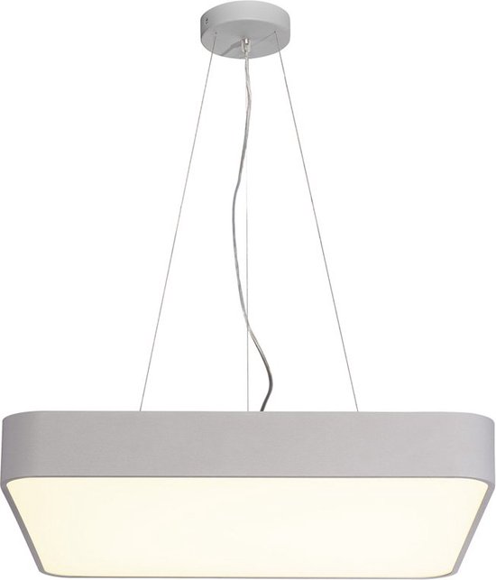 Vierkante hanglamp Medo Led 60cm metaalgrijs - 1000727