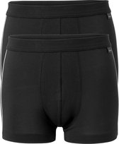 Schiesser Cotton Stretch 2P Heren Boxershort - Zwart - Maat S