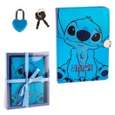 Disney Stitch Diary - Avec cadenas - Brillant - Coffret cadeau
