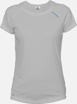 SKINSHIELD - UV Shirt met korte mouwen voor dames - FACTOR50+ Zonbescherming - UV werend - Lichtgrijs