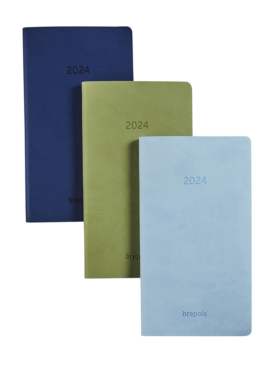 Brepols Agenda 2024 • Interplan 6t • Colora • softcover • 9 x 16 cm • 1week/2 pagina's • Groen