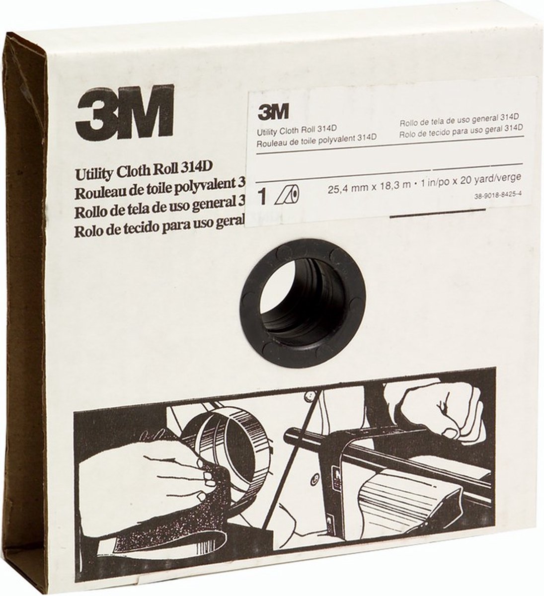 3M - Schuurlinnen korrelgrootte: 60, 38 mm