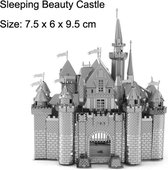 3d Metalen Assemblage Model - Sleeping Beauty Castle