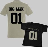 Matching shirts vader en dochter-Vaderdag cadeau-Cadeau voor Papa-Heren Maat XL-Kind Maat 80