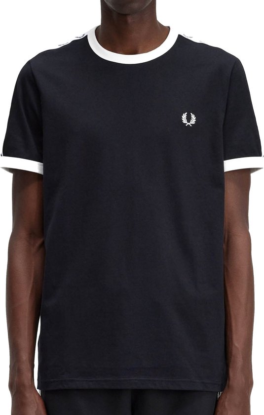 T-shirt Homme Fred Perry Noir – Taille L (occasion, Très Bon état)