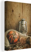 Tableau sur toile Nature Morte - Automne - Citrouille - 60x90 cm - Décoration murale