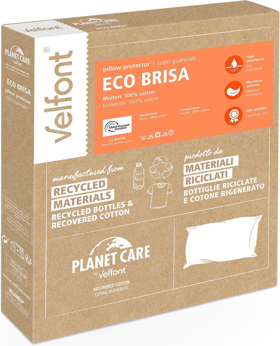 Velfont - Eco Brisa - Kussenbeschermer - Molton - 50 x 70
