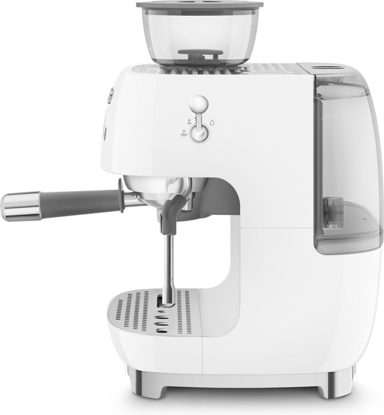 Instelbare functies voor type koffie - Smeg 8017709329853 - SMEG EGF03WHEU - Espressomachine met geïntegreerde bonenmaler - Wit