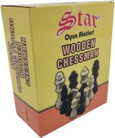 Pièces d'échecs en bois Star - Petite taille Staunton 1