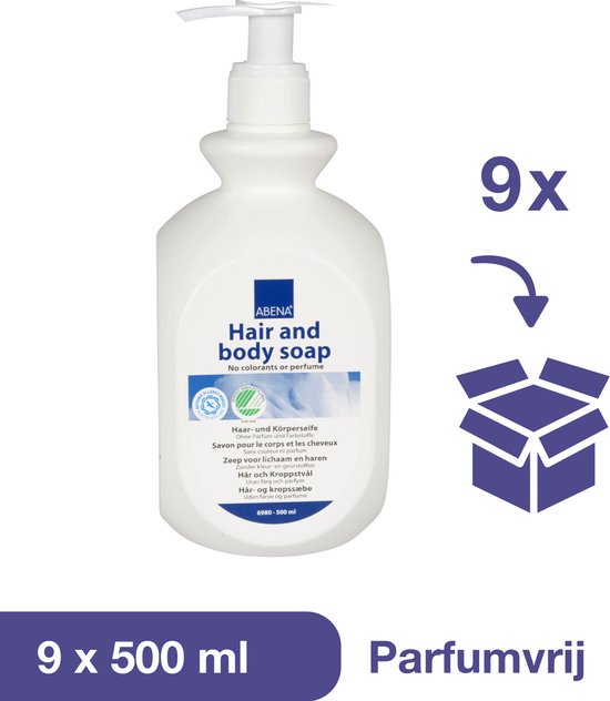 ABENA Hair and Body Soap Ongeparfumeerd Shampoo en Douchegel in 1 Voor de... bol