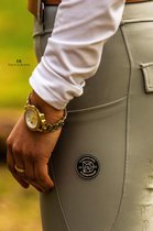 Donley - Acascalini – Gris - leggings d'équitation - leggings d'équitation - culottes d'équitation - tissu super fin - taille 32 - pantalons de cheval - pantalons d'équitation - leggings d'équitation - leggings - grip en silicone