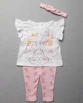 Looney Tunes - Meisjes setje - shirt legging haarband - maat 18-24 maanden
