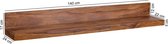 Rootz Owattona Wandplank - Massief Houten Wandplank - Boekenplank - Massief - Bruin - 60/110/140/160 cm