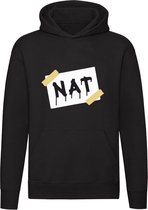 Nat Hoodie - schilder - verf - doorweekt - grappig - trui - sweater - capuchon