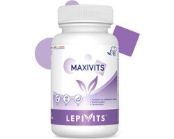 MaxiVits | 90 plantaardige capsules | Vitaminen en mineralen die essentieel zijn voor het behoud van een goede gezondheid bij mannen en vrouwen | Made in Belgium | LEPIVITS