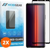 Mobigear Screenprotector geschikt voor Sony Xperia 5 II Glazen | Mobigear Premium Screenprotector - Case Friendly - Zwart (2-Pack)