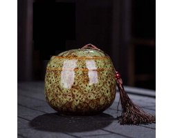 Luxe Begrafenis Urn 130ML - Urn - Mini Crematie Urn - As Urn - Voor Huisdieren, Honden, Katten of Menselijk As - Crematie As - Mini Urn - GROEN