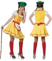 "Geel Tiroler kostuum voor vrouwen - Verkleedkleding - Large"