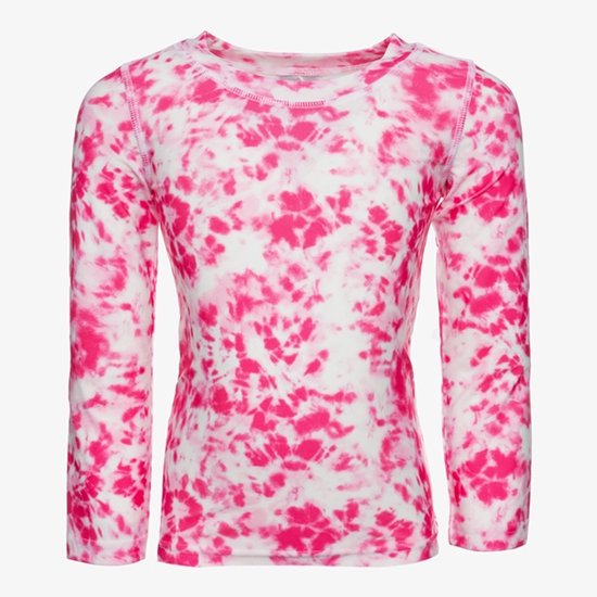 Osaga kinder UV zwemshirt met tie dye print - Roze - Maat 110