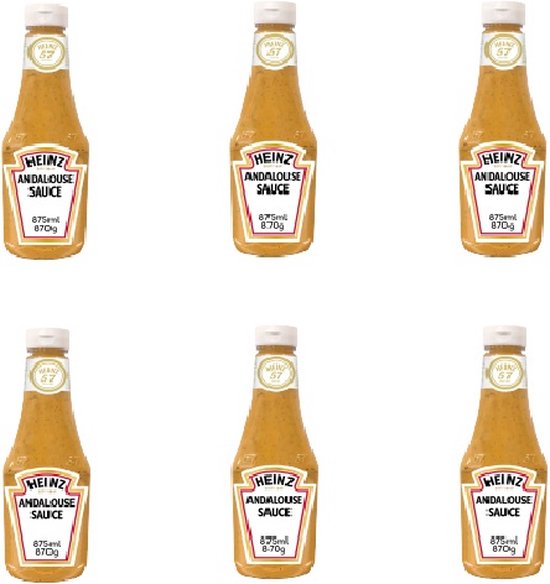 Heinz Andalouse saus, fles 6X875 ML bol