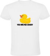 You are me a Ducky Heren T-shirt - jij bent me er eendje - eend - duck - dieren - dier - taal - nederlands - engels - grappig