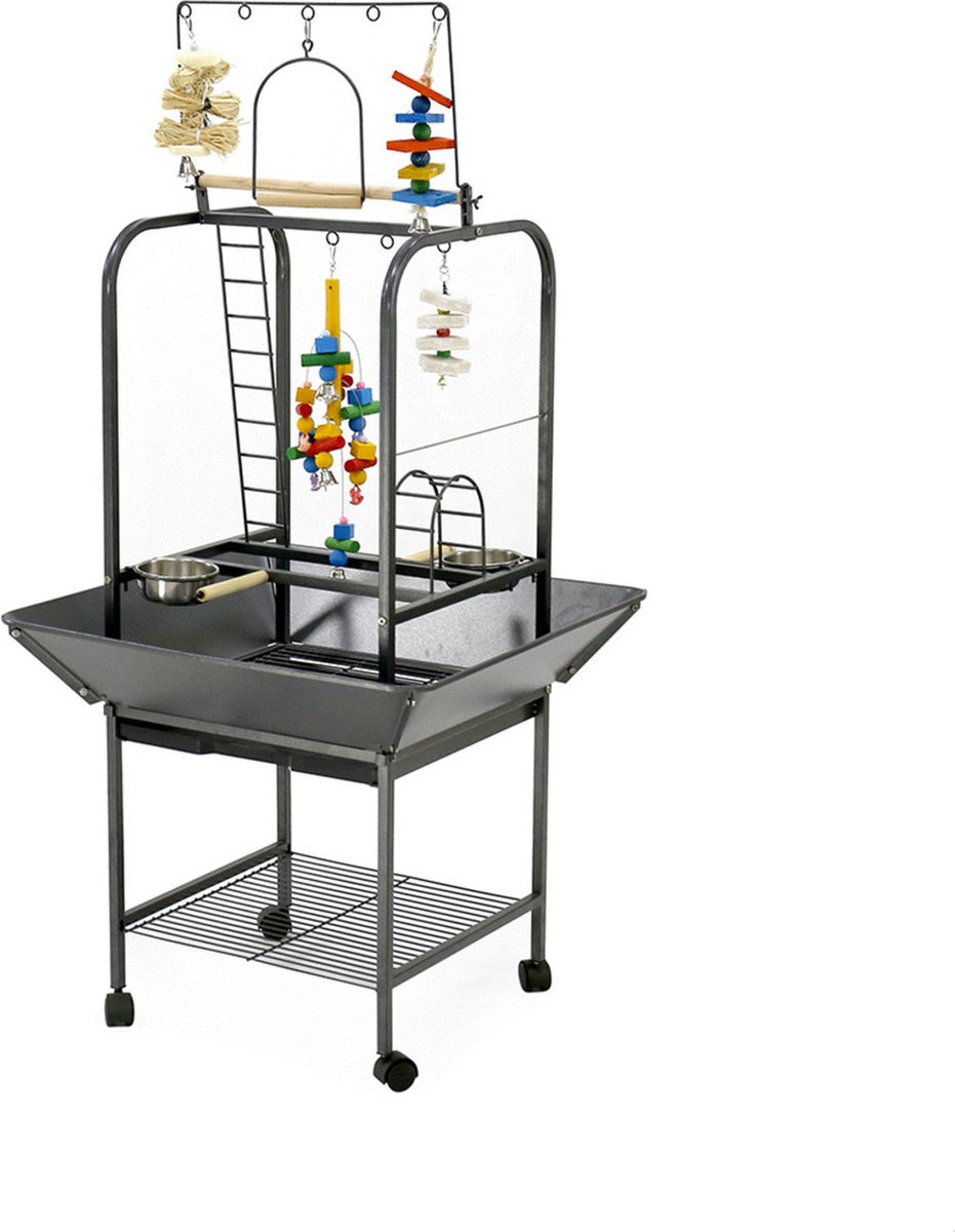 Keddoc - Bird Play Stand - Kooi - Zwart