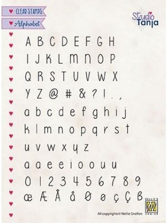 Foto: Alcs004 clear stamps alphabet lars 2 nellie snellen stempel letters cijfers alfabet