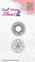 Schaduwbeeld Stempel  Bloemen-17