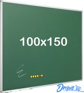 Krijtbord PRO - Magnetisch - Schoolbord - Eenvoudige montage - Geëmailleerd staal - Groen - 100x150cm