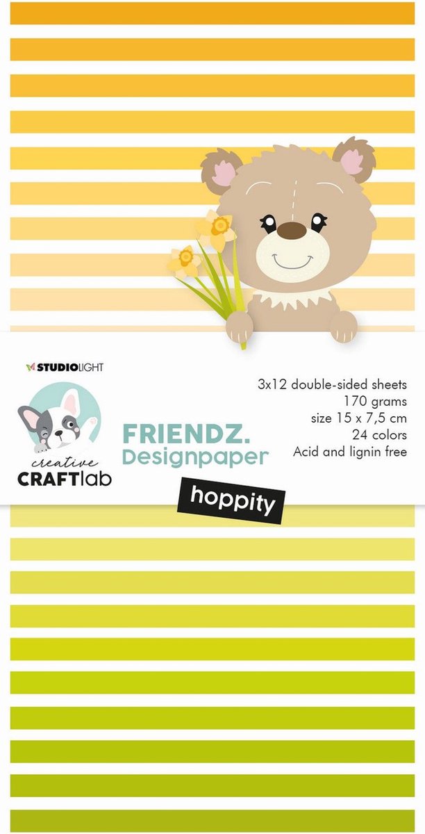 Studio Light Mini Paperpad Friendz nr.84 CCL-FR-PP84 150x75mm (02-23)