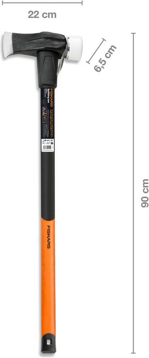 Fiskars Kloofbijl - Bijl 90 cm - Safe-T X39 - Hakbijl met Antislip en Antivibratie Grip van Fiskars — afbeelding 4