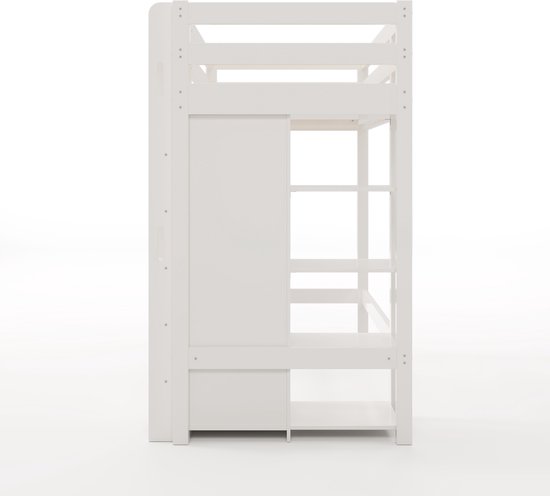 Study Hoogslaper in Eikenkleur Met Bureau en Kasten Study Hoogslaper in Eikenkleur Met Bureau en Kasten