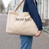 Teddy Tas Dames - "Mom Bag" Fluffy Shopper Bag - Beige Mom Bag