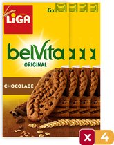 LiGA BelVita Chocolade Koekjes - 300g - 4 stuks - Chocolade - Tussendoor - Voordeelverpakking