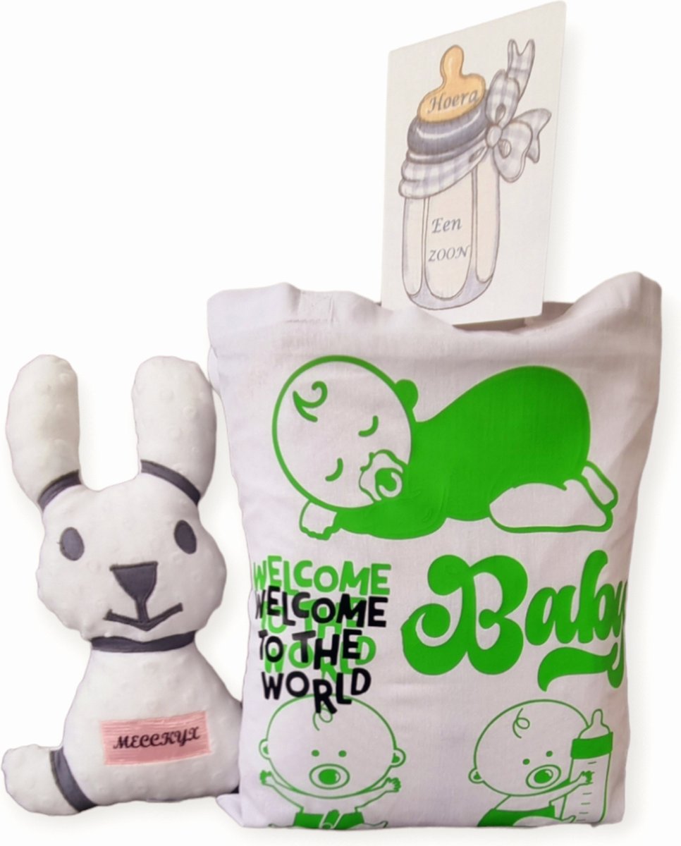 Goedkoopste Made by Rosa Baby Geboorte cadeau tas met 12 Artikkelen ,
