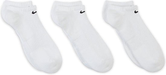 Chaussettes de Chaussettes de sport Nike Everyday Cushion No Show Socks - Taille 39-42 - Unisexe - Noir / Blanc Taille 38-42