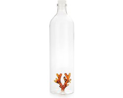 Balvi Waterfles Karaf Koraal Amberkleurig 1.2L Glas