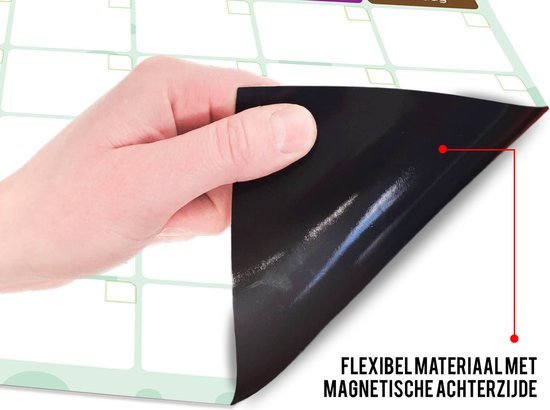 Brute Strength - Magnetisch Weekplanner whiteboard (8) - A3 - Planbord - Familieplanner - Gezinsplanner - To Do Planner - kind - Maandplanner