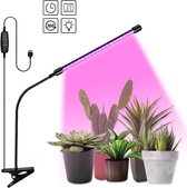 1 Armige LED groeilamp - Bloeilamp met Klemspot- Kweeklamp LED Strip Kweeklamp LED voor planten - Moestuin - Automatische Timer - Plantenverzorging - Full Spectrum Rood (620-630nm)/Blauw (460-470nm)
