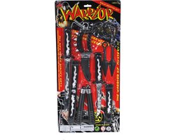Funny Fashion Ninja verkleedset - 10-delig - verkleedaccessoires - wapen set