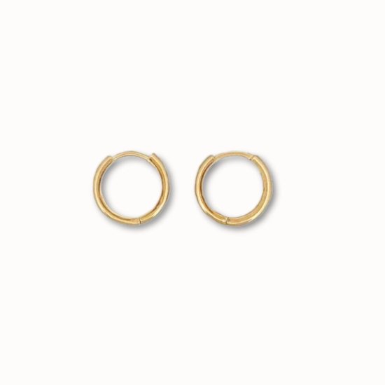 ByNouck Jewelry - Mini Fine Hoop Set - Sieraden - Dames Oorbellen - Verguld - Oorbellen Set