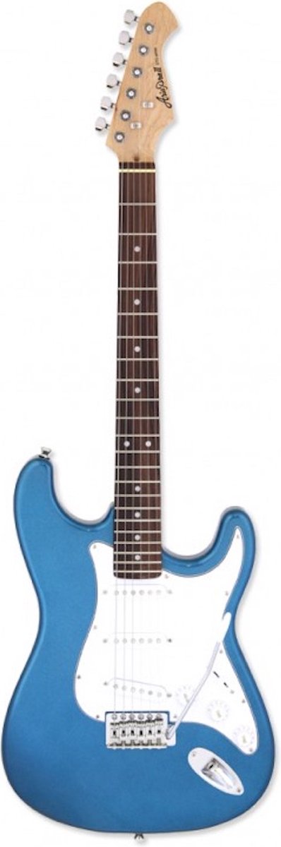 Aria STG-003 MBL metallic blauwe elektrische stratocaster gitaar