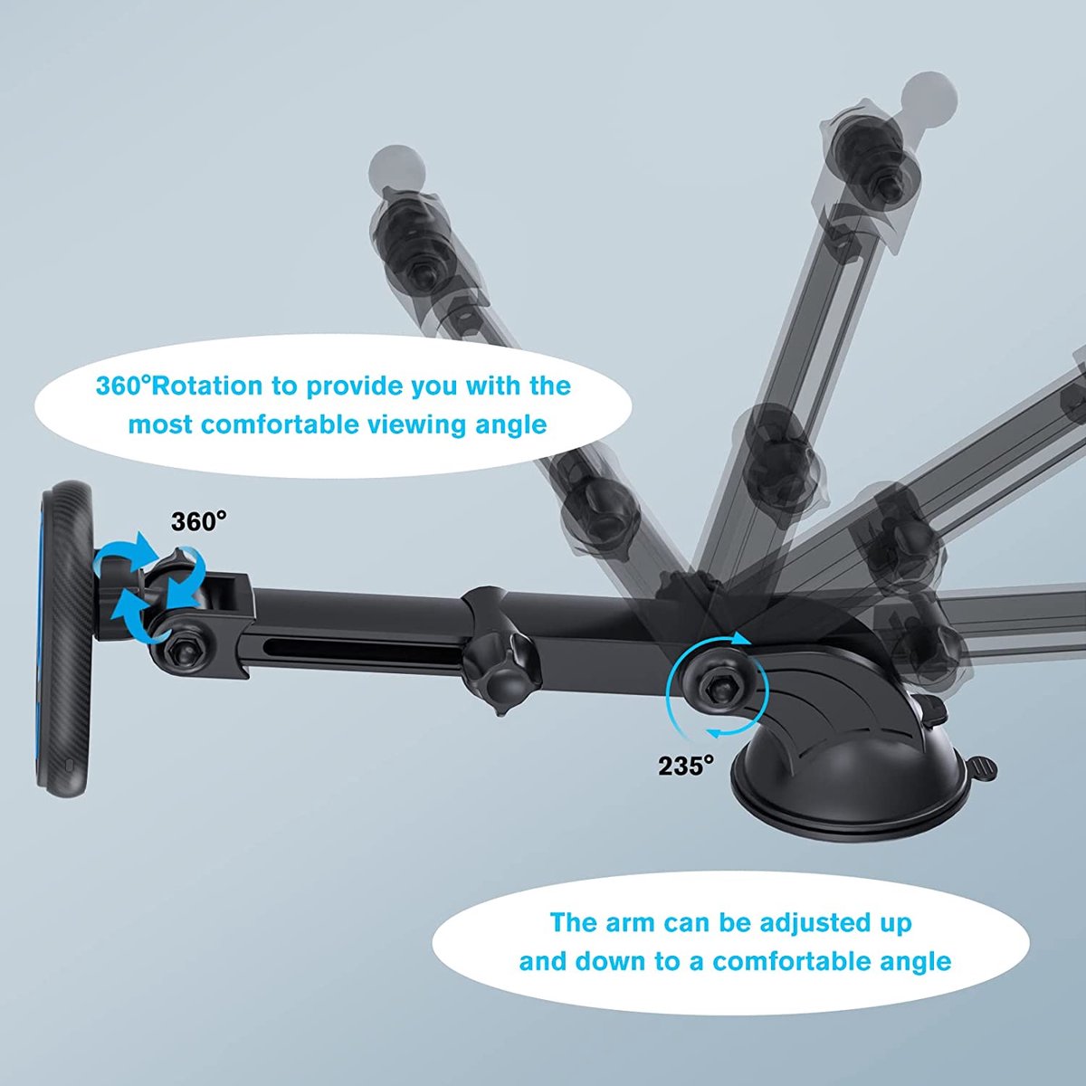 Support De Téléphone Portable Pliable Magnétique Sous Vide