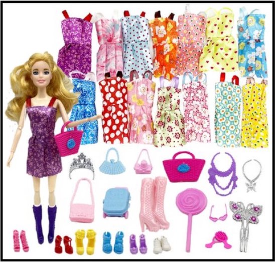 EPIN, Set de Vêtements Barbie, 32 pièces, Certains Vêtements peuvent  très rarement